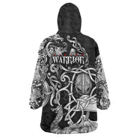Viking Warrior Wearable Blanket Hoodie Tales Entwined in Nordic Knotwork