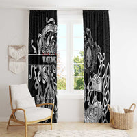 Viking Warrior Window Curtain Tales Entwined in Nordic Knotwork