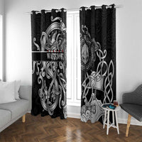 Viking Warrior Window Curtain Tales Entwined in Nordic Knotwork