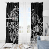 Viking Warrior Window Curtain Tales Entwined in Nordic Knotwork