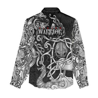 Viking Warrior Women Casual Shirt Tales Entwined in Nordic Knotwork