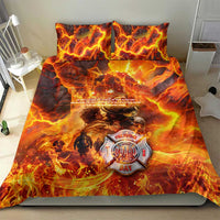 Firefighter Fathers Day Bedding Set Dad By Name - Firefighter By Heart