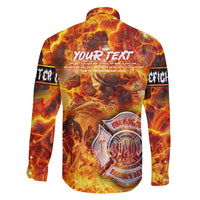 Firefighter Fathers Day Family Matching Short Sleeve Bodycon Dress and Hawaiian Shirt Dad By Name - Firefighter By Heart