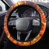 Firefighter Fathers Day Steering Wheel Cover Dad By Name - Firefighter By Heart