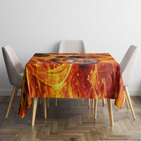 Firefighter Fathers Day Tablecloth Dad By Name - Firefighter By Heart