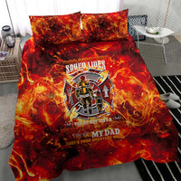 Firefighter Dad Bedding Set a Hero in the Flames - a Light in Our Lives