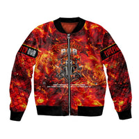 Firefighter Dad Bomber Jacket a Hero in the Flames - a Light in Our Lives