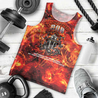 Firefighter Dad Men Tank Top a Hero in the Flames - a Light in Our Lives