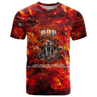 Firefighter Dad T Shirt a Hero in the Flames - a Light in Our Lives