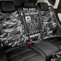 Veteran Fathers Day Back Car Seat Cover My Dad is Not Just a Veteran, He's My Hero - Wonder Print Shop