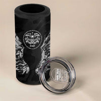 Veteran Fathers Day 4 in 1 Can Cooler Tumbler My Dad is Not Just a Veteran, He's My Hero - Wonder Print Shop