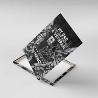 Veteran Fathers Day Canvas Wall Art My Dad is Not Just a Veteran, He's My Hero - Wonder Print Shop