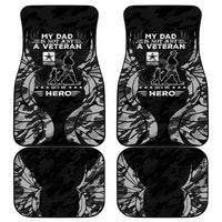 Veteran Fathers Day Car Mats My Dad is Not Just a Veteran, He's My Hero - Wonder Print Shop