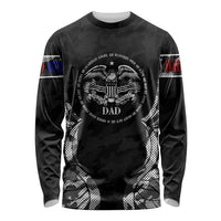 Veteran Fathers Day Long Sleeve Shirt My Dad is Not Just a Veteran, He's My Hero - Wonder Print Shop