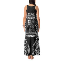 Veteran Fathers Day Tank Maxi Dress My Dad is Not Just a Veteran, He's My Hero - Wonder Print Shop