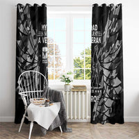 Veteran Fathers Day Window Curtain My Dad is Not Just a Veteran, He's My Hero - Wonder Print Shop
