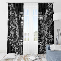 Veteran Fathers Day Window Curtain My Dad is Not Just a Veteran, He's My Hero - Wonder Print Shop
