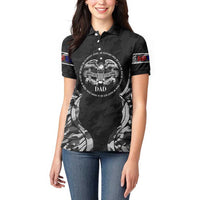 Veteran Fathers Day Women Polo Shirt My Dad is Not Just a Veteran, He's My Hero - Wonder Print Shop