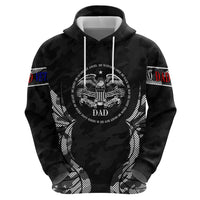 Veteran Fathers Day Zip Hoodie My Dad is Not Just a Veteran, He's My Hero - Wonder Print Shop