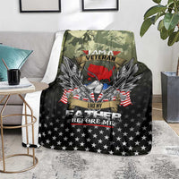 Veteran Dad Blanket I Am a Veteran Like My Father Before Me