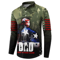 Veteran Dad Button Sweatshirt I Am a Veteran Like My Father Before Me