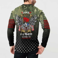 Veteran Dad Button Sweatshirt I Am a Veteran Like My Father Before Me