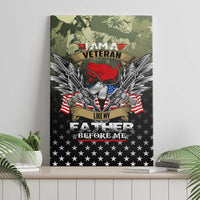 Veteran Dad Canvas Wall Art I Am a Veteran Like My Father Before Me