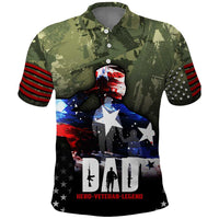 Veteran Dad Polo Shirt I Am a Veteran Like My Father Before Me