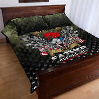 Veteran Dad Quilt Bed Set I Am a Veteran Like My Father Before Me