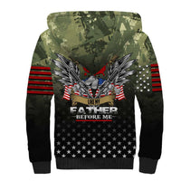 Veteran Dad Sherpa Hoodie I Am a Veteran Like My Father Before Me