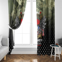 Veteran Dad Window Curtain I Am a Veteran Like My Father Before Me