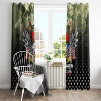 Veteran Dad Window Curtain I Am a Veteran Like My Father Before Me