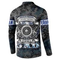 Veteran Hero Protector Husband Daddy Button Sweatshirt Veteran Fathers Day