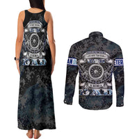 Veteran Hero Protector Husband Daddy Couples Matching Tank Maxi Dress and Long Sleeve Button Shirt Veteran Fathers Day