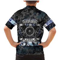 Veteran Hero Protector Husband Daddy Family Matching Mermaid Dress and Hawaiian Shirt Veteran Fathers Day