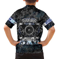 Veteran Hero Protector Husband Daddy Family Matching Off Shoulder Short Dress and Hawaiian Shirt Veteran Fathers Day