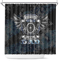 Veteran Hero Protector Husband Daddy Shower Curtain Veteran Fathers Day
