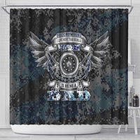 Veteran Hero Protector Husband Daddy Shower Curtain Veteran Fathers Day