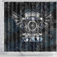 Veteran Hero Protector Husband Daddy Shower Curtain Veteran Fathers Day