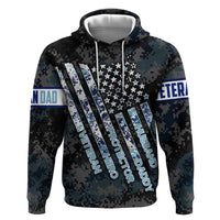 Veteran Hero Protector Husband Daddy Zip Hoodie Veteran Fathers Day