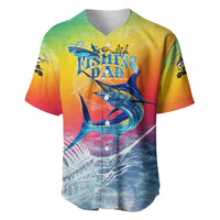 Fishing Dad Baseball Jersey Fast Sharp and Strong Like a Sailfish
