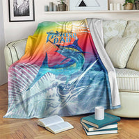 Fishing Dad Blanket Fast Sharp and Strong Like a Sailfish
