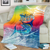 Fishing Dad Blanket Fast Sharp and Strong Like a Sailfish