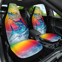Fishing Dad Car Seat Cover Fast Sharp and Strong Like a Sailfish