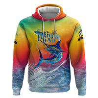 Fishing Dad Hoodie Fast Sharp and Strong Like a Sailfish