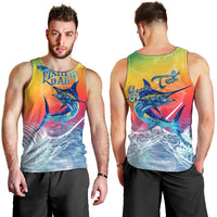 Fishing Dad Men Tank Top Fast Sharp and Strong Like a Sailfish