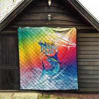 Fishing Dad Quilt Fast Sharp and Strong Like a Sailfish