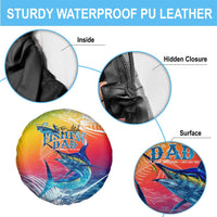 Fishing Dad Spare Tire Cover Fast Sharp and Strong Like a Sailfish