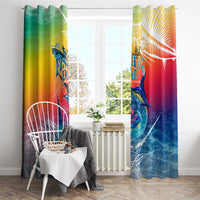 Fishing Dad Window Curtain Fast Sharp and Strong Like a Sailfish
