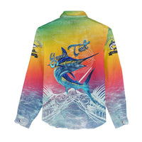 Fishing Dad Women Casual Shirt Fast Sharp and Strong Like a Sailfish